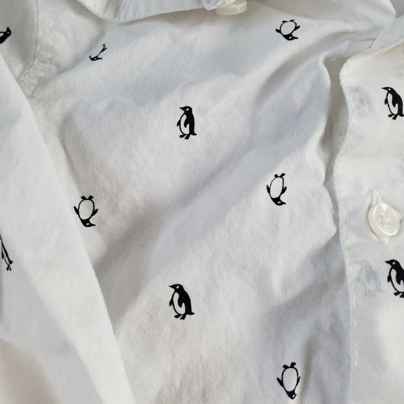 24M Button-Down With Penguin Detail - Picture 2 of 3